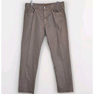 Tommy Bahama Pants Mens 38x34/33 Beige Cotton Pockets Stretch Preppy Embroidery